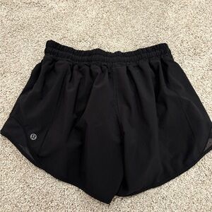 Lululemon black women's running shorts
